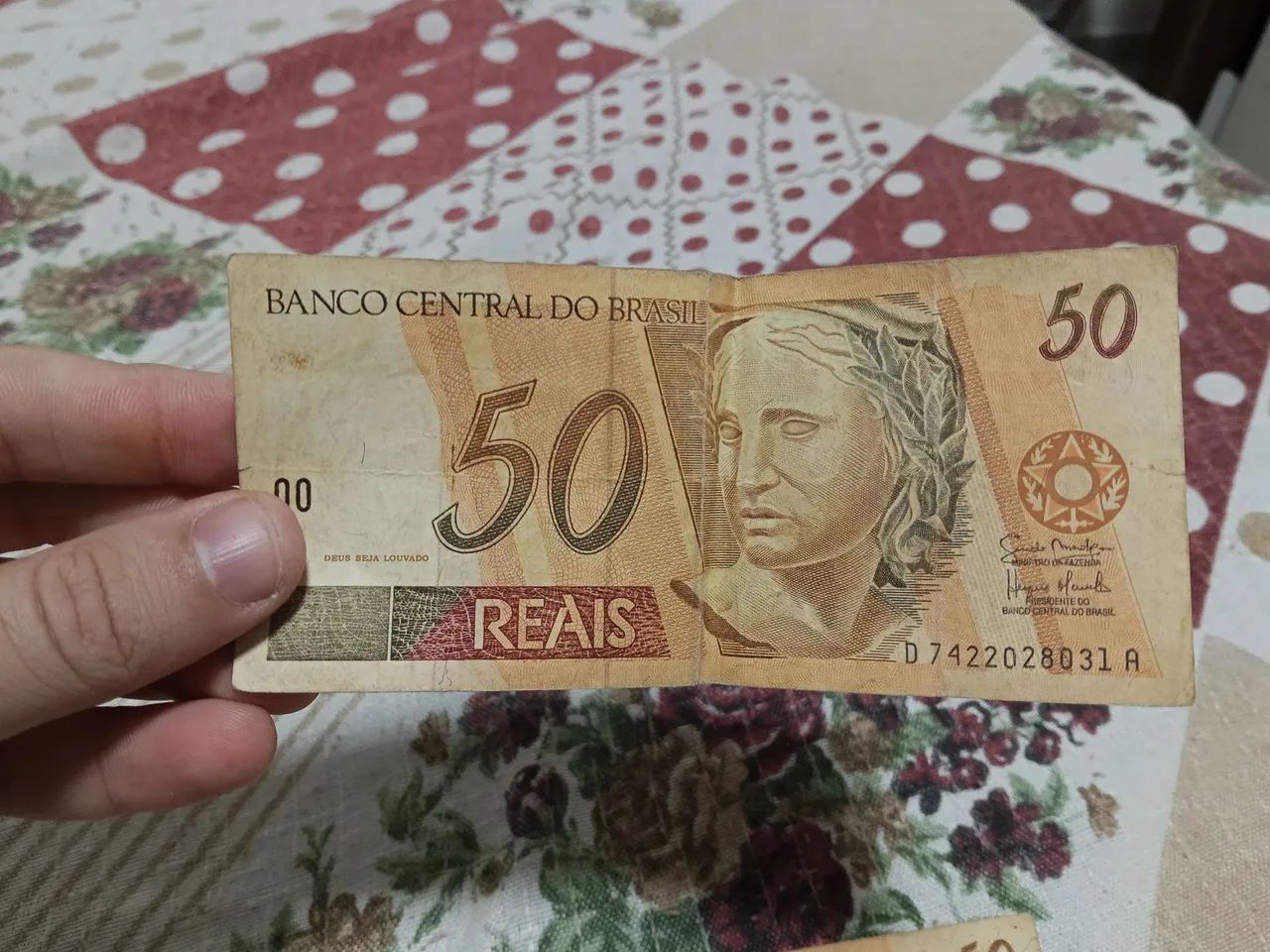 Cédula antiga de 50 reais 