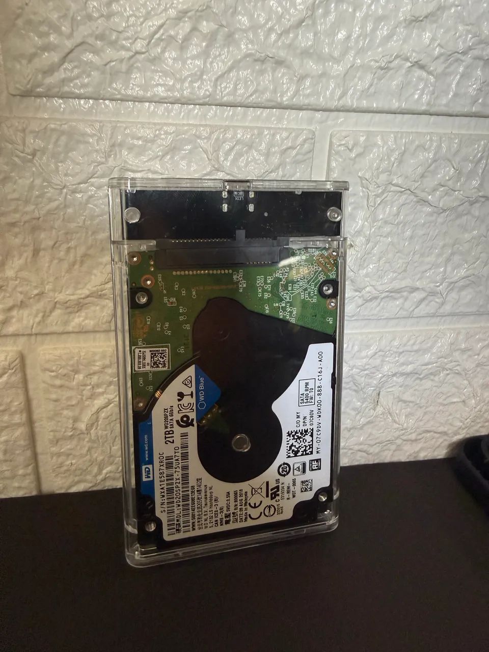 Hd externo 2 terá saúde 100%performance USB 3.2 case transparente  - Foto 2