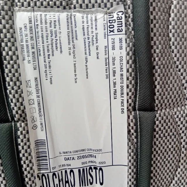 COLCHÃO D45, possui pillow top dos 2 lados - Foto 2
