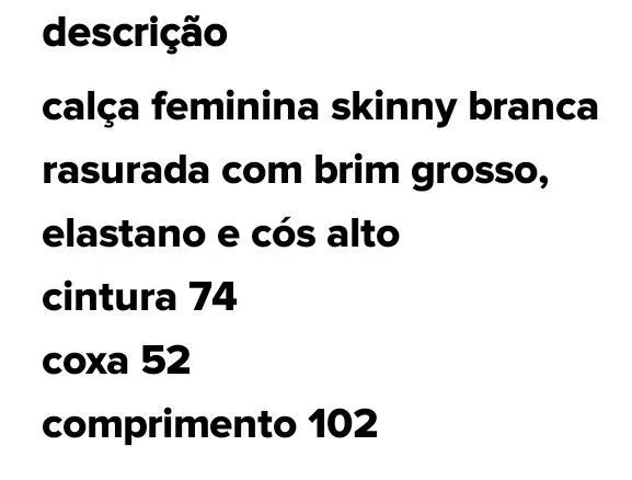 Calça Macstile branca tamanho 36 - Foto 4