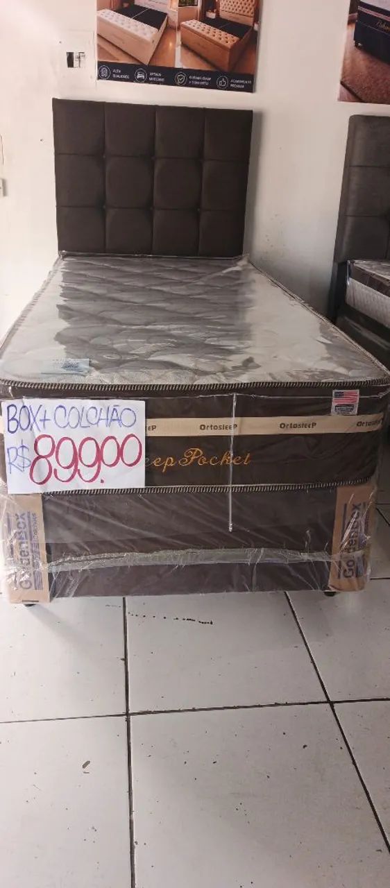 Cama compreta de solteiro molas ensacadas