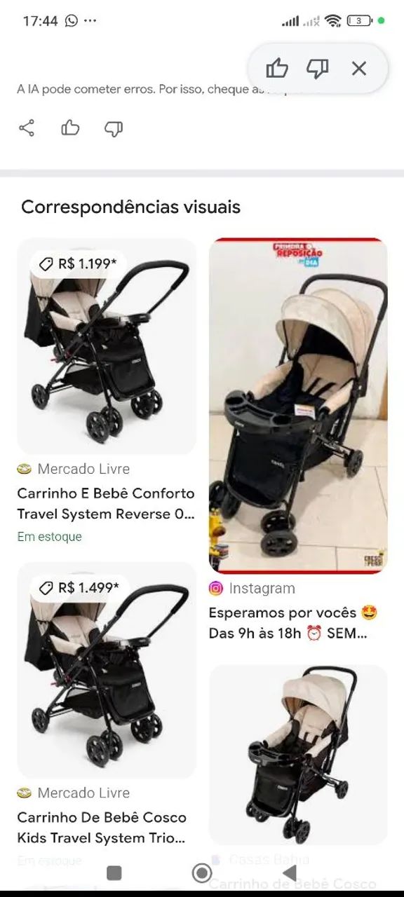 Carrinho com bebê conforto  - Foto 4