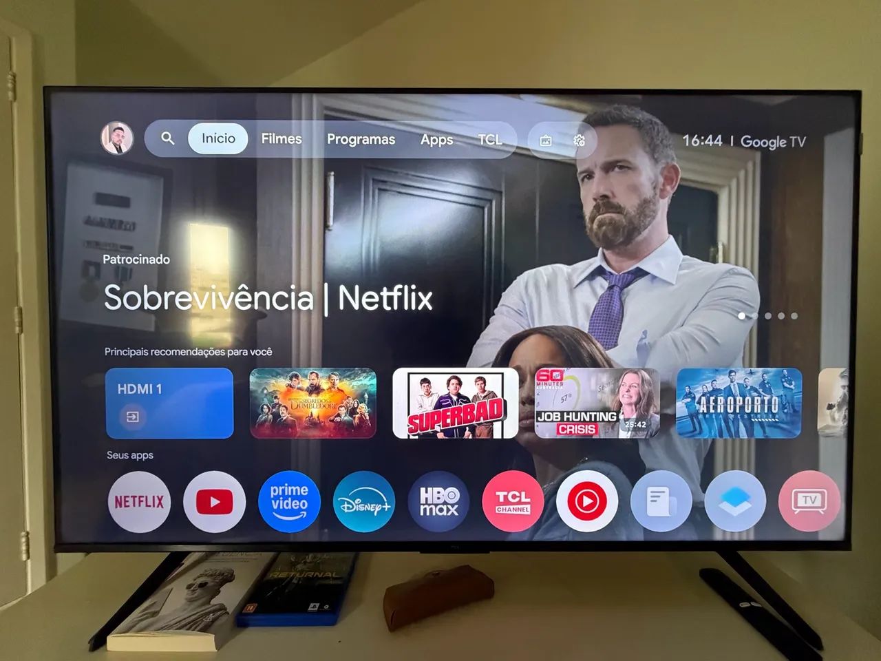 Smart Tv Tcl 55 Polegadas Qled 4k P7k Wifi Bluetooth