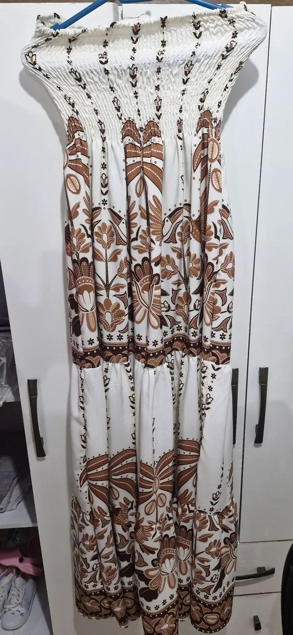 Vestido longo florido tamanho único  - Foto 3