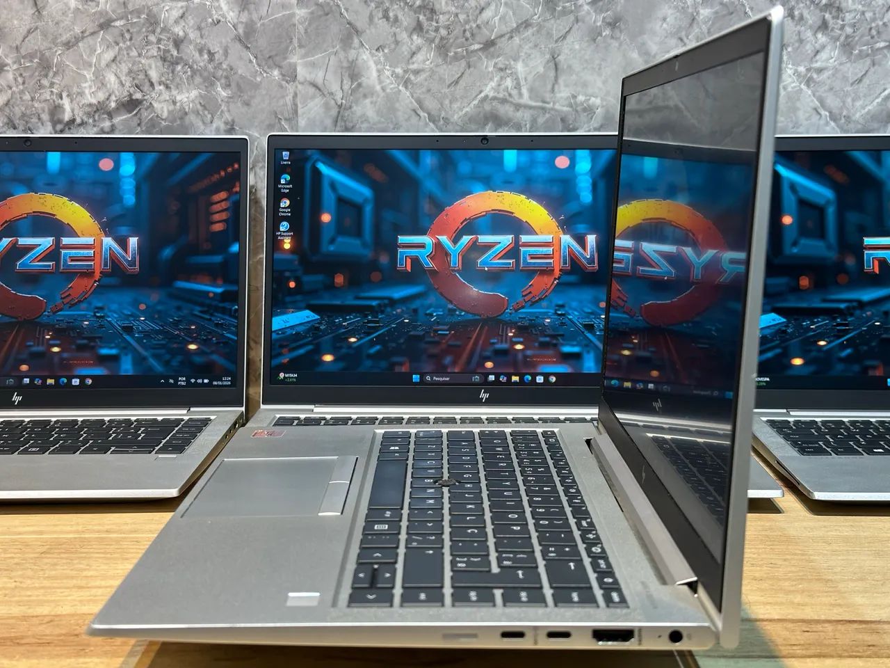 Notebook Ryzen 3 Pro HP Elitebook 8GB, SSD 256GB + Garantia e NF - Foto 5