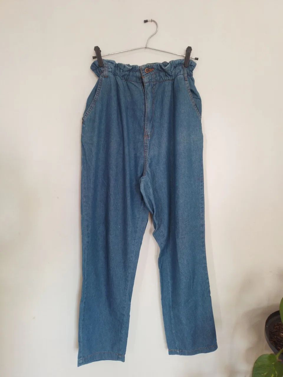 Calça jeans Slouchy azul claro