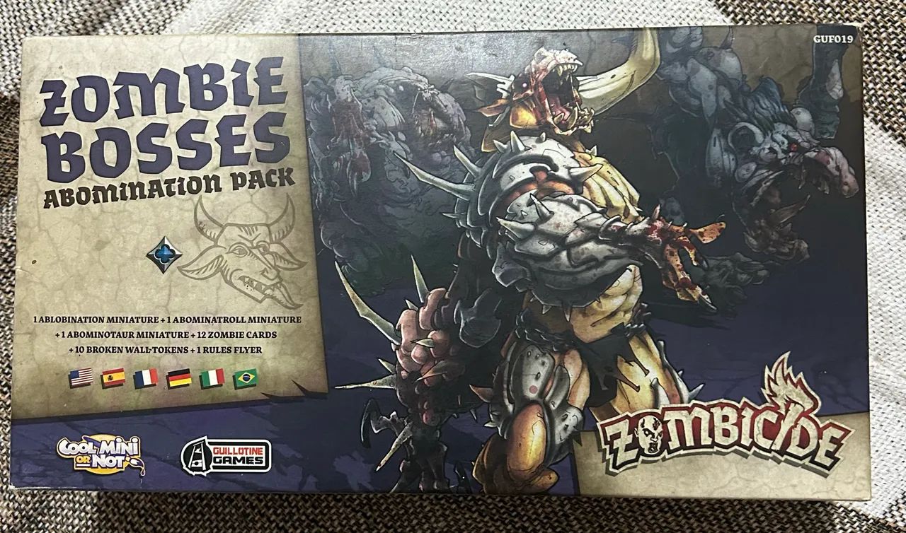 Zombicide Zombie Bosses Abomination Pack em espanhol