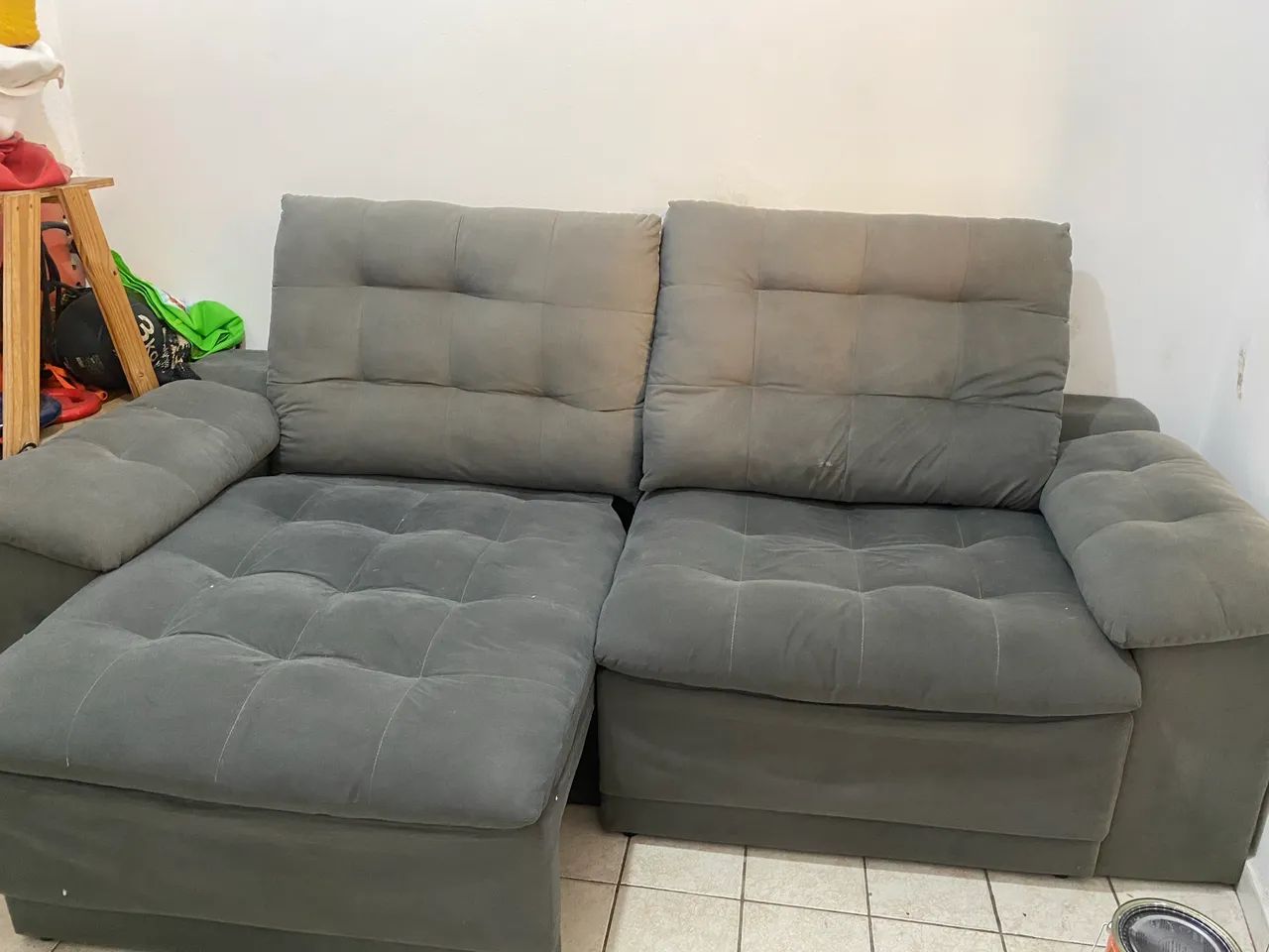 Sofá reclinável 2 lugares