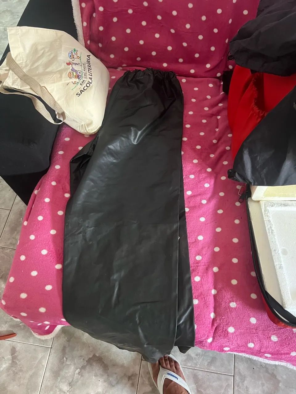 Bolsão Bag de Entrega Bem Conservada + Brinde Conjunto Capa de Chuva  - Foto 4