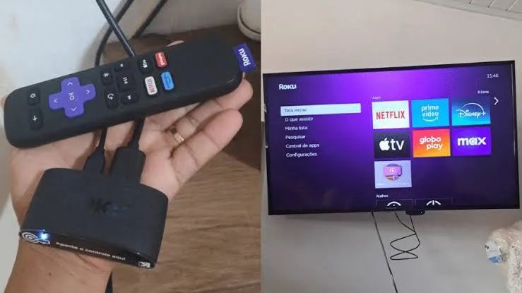 Roku Express HD - Transforma TV em Smart TV com Controle - Foto 2