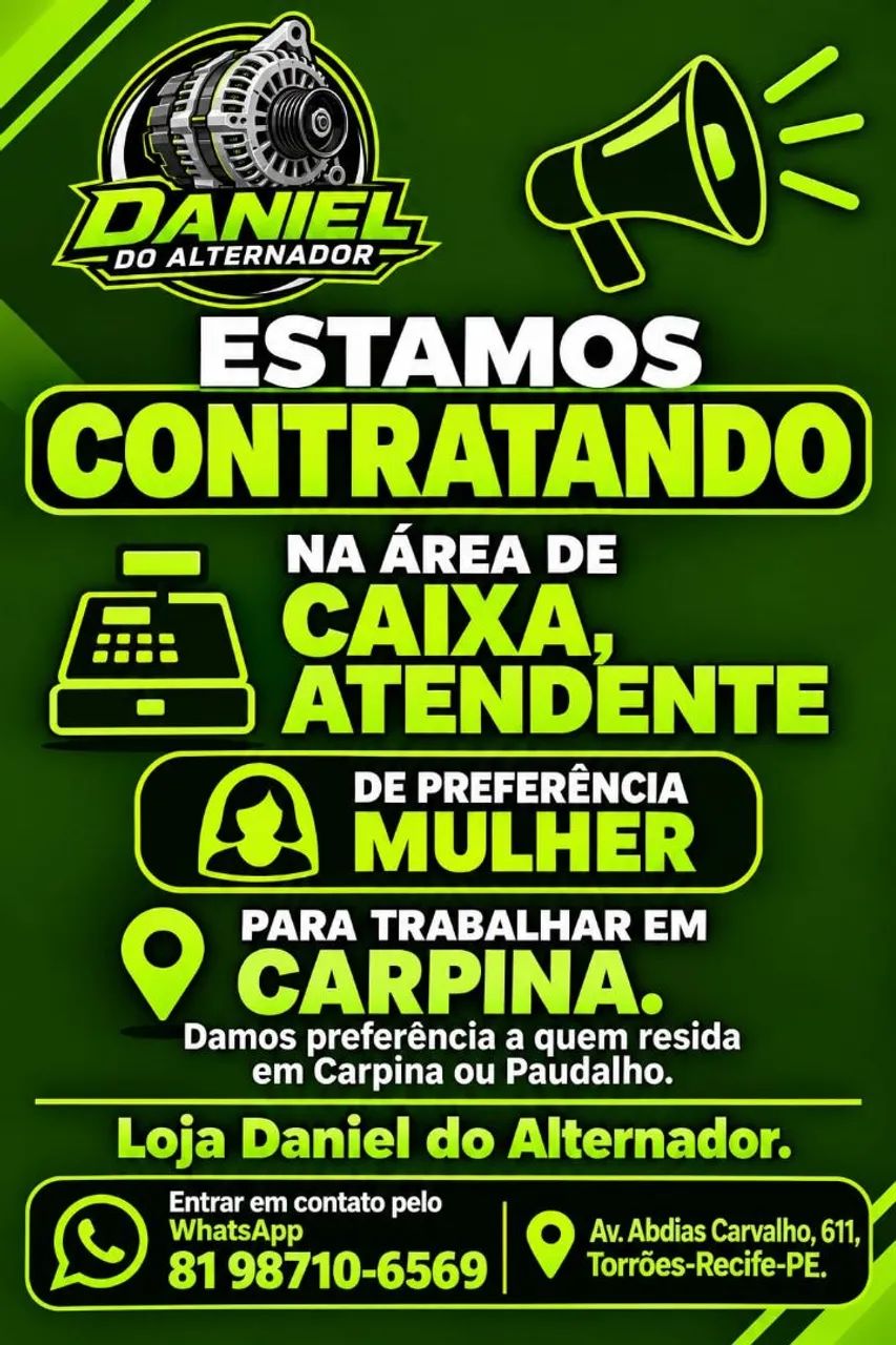 Vagas de Caixa atendente 