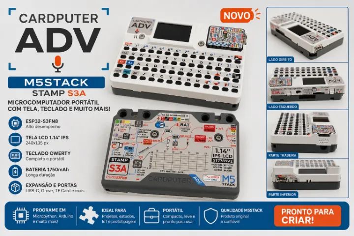 CARDPUTER ADV + CASE + PLACA PINGEQUA RF