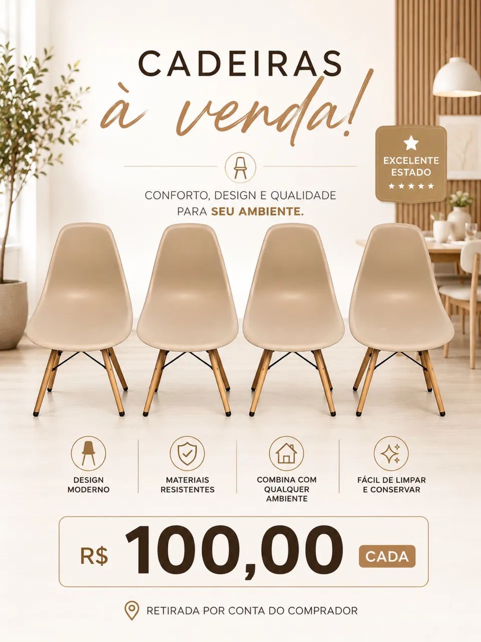 Cadeiras eilffel - Foto 3