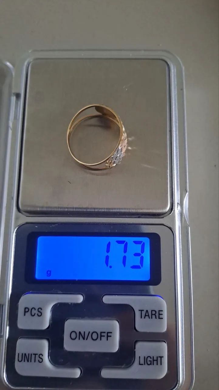 Anel tricolor ouro 18k , aro 20 ! - Foto 2