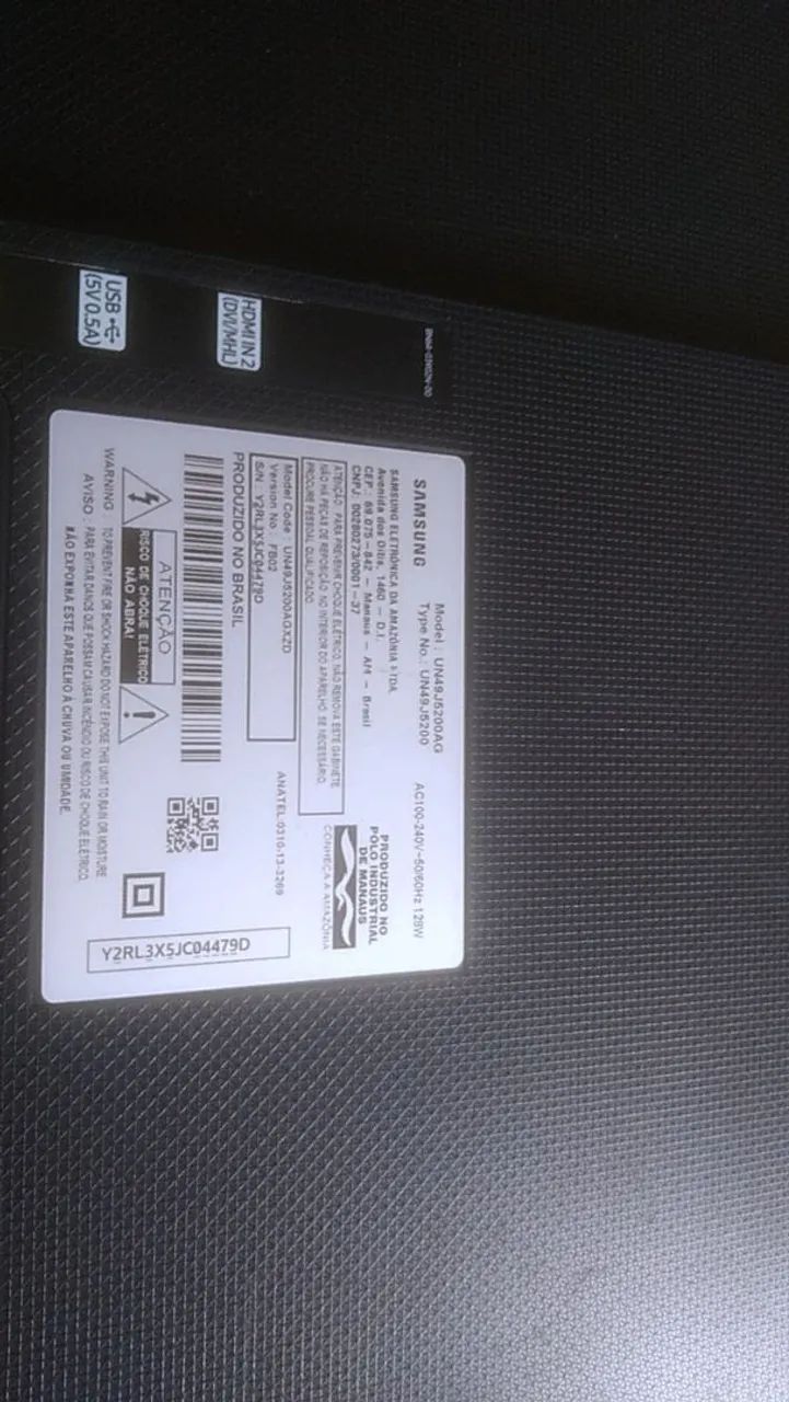 Tv Samsung UN49j5200AG Tela Quebrada  - Foto 3