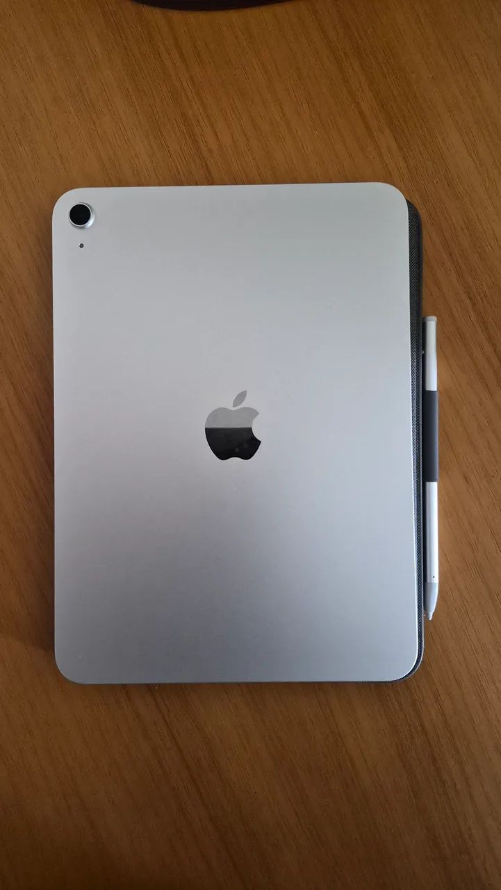 Ipad A16 128GB prata + Capa Teclado Combo Touch com trackpad e caneta - Foto 3