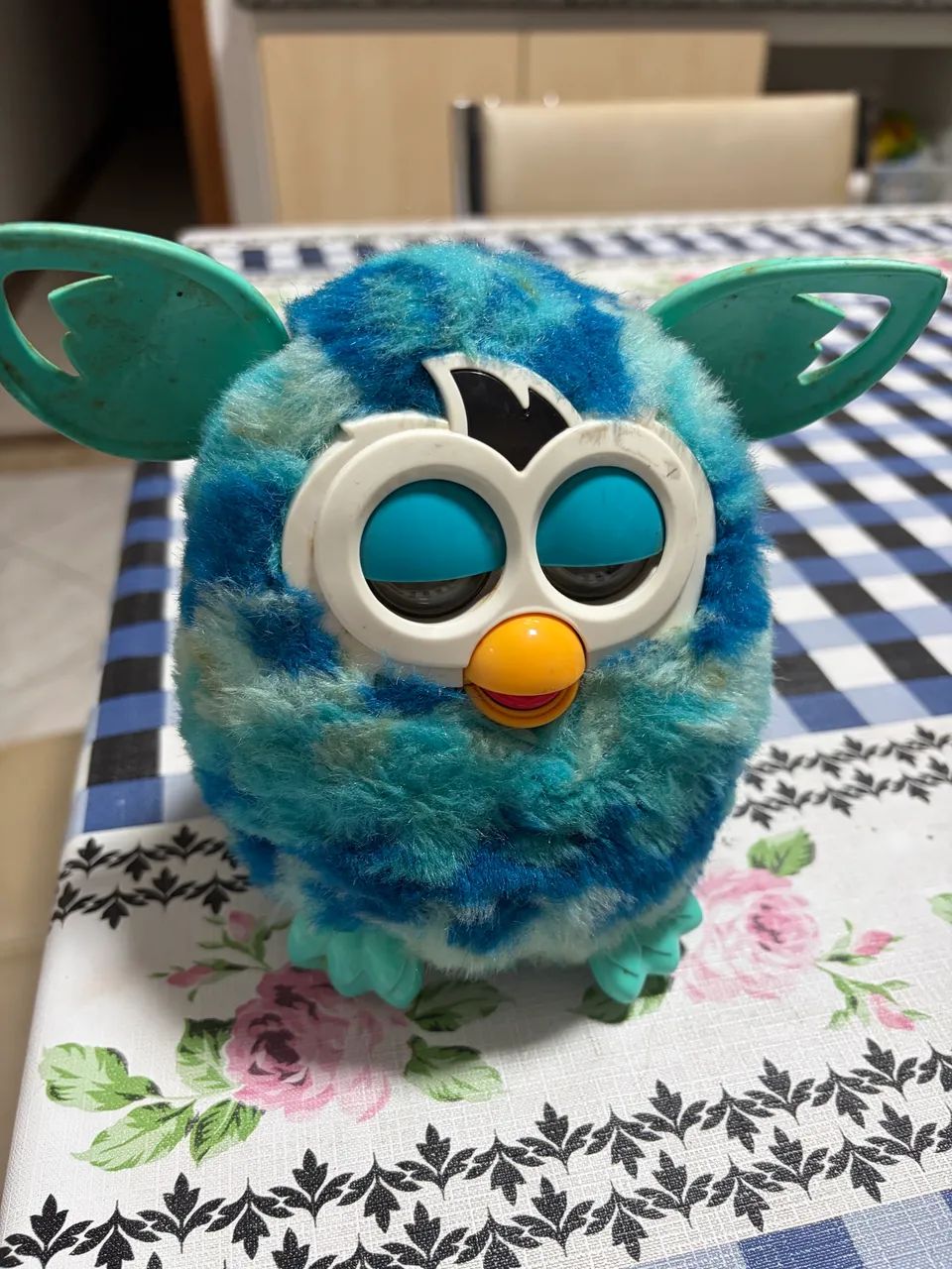 Furby azul antigo brinquedo 