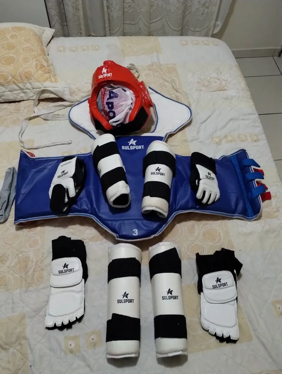 Kit proteção Taekwondo 3