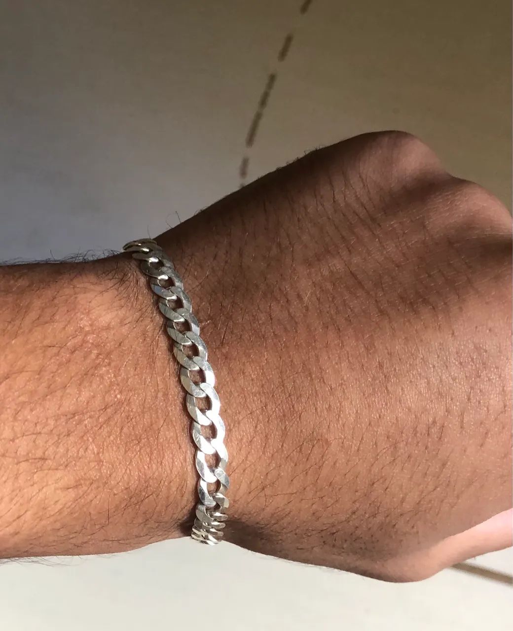 Pulseira de prata 7 mm - Foto 2