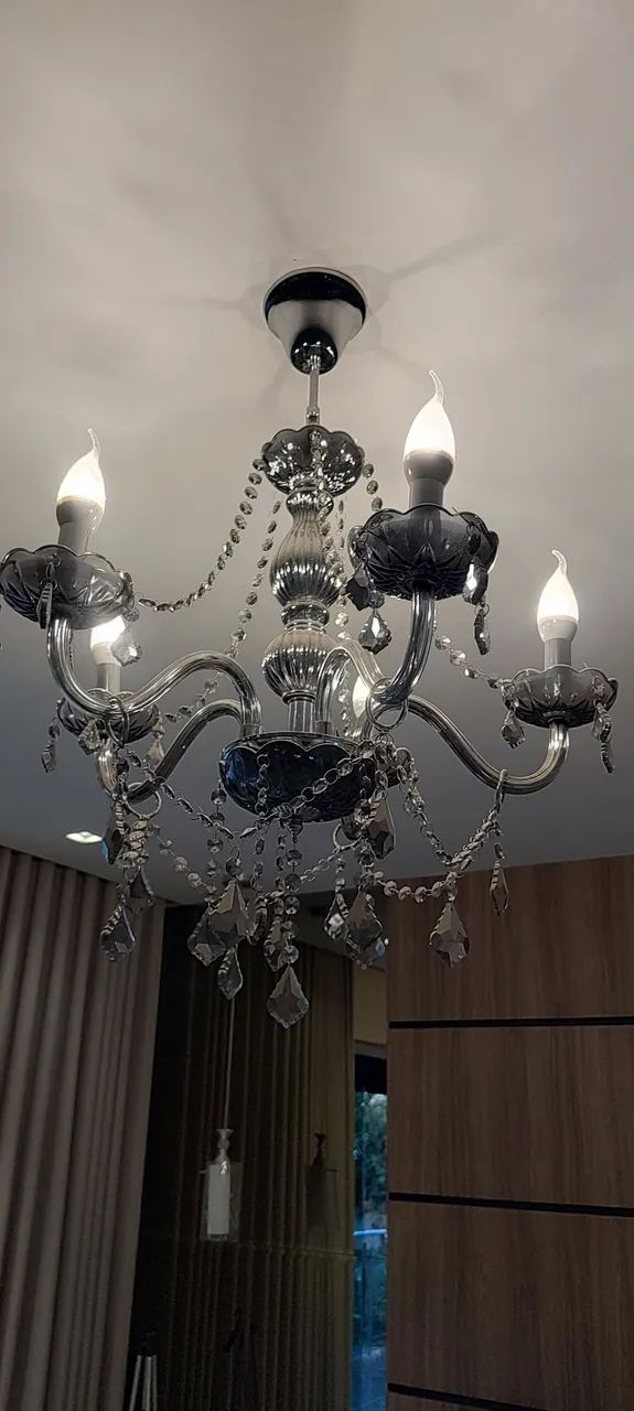Lustre candelabro 5 braços  - Foto 2