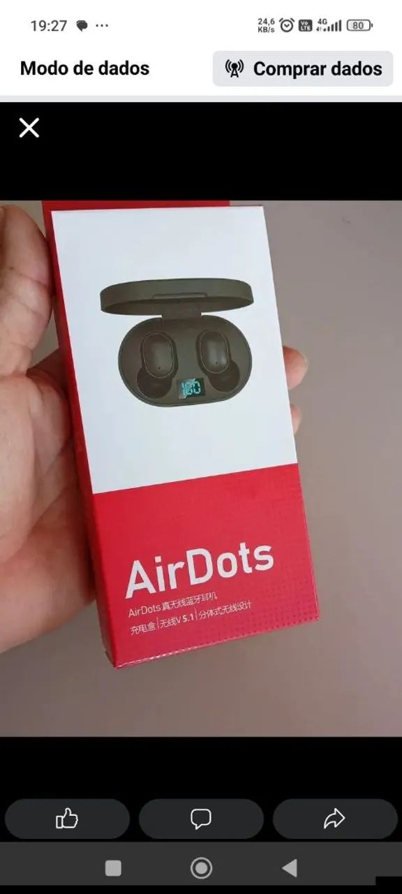 Fone de ouvido bluetooth 
