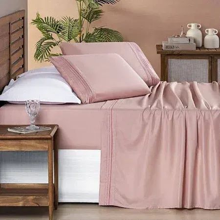 Jogo de Cama Sal Rosa Queen 200 fios 