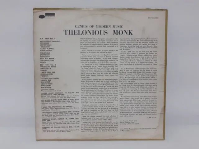 Lp Vinil Disco Thelonious Monk genius of modern music - Foto 2