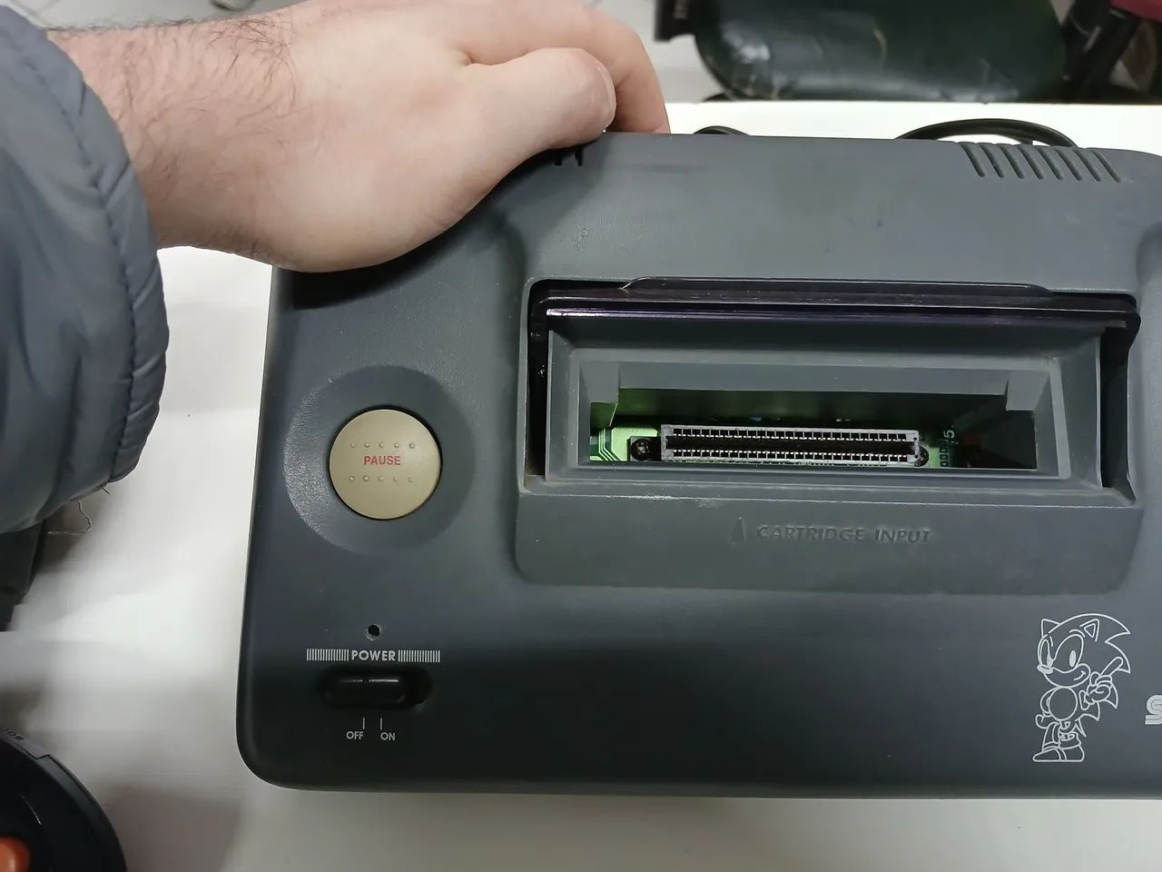 Master System 3 compact com Mod AV e cartucho Everdrive - Foto 4