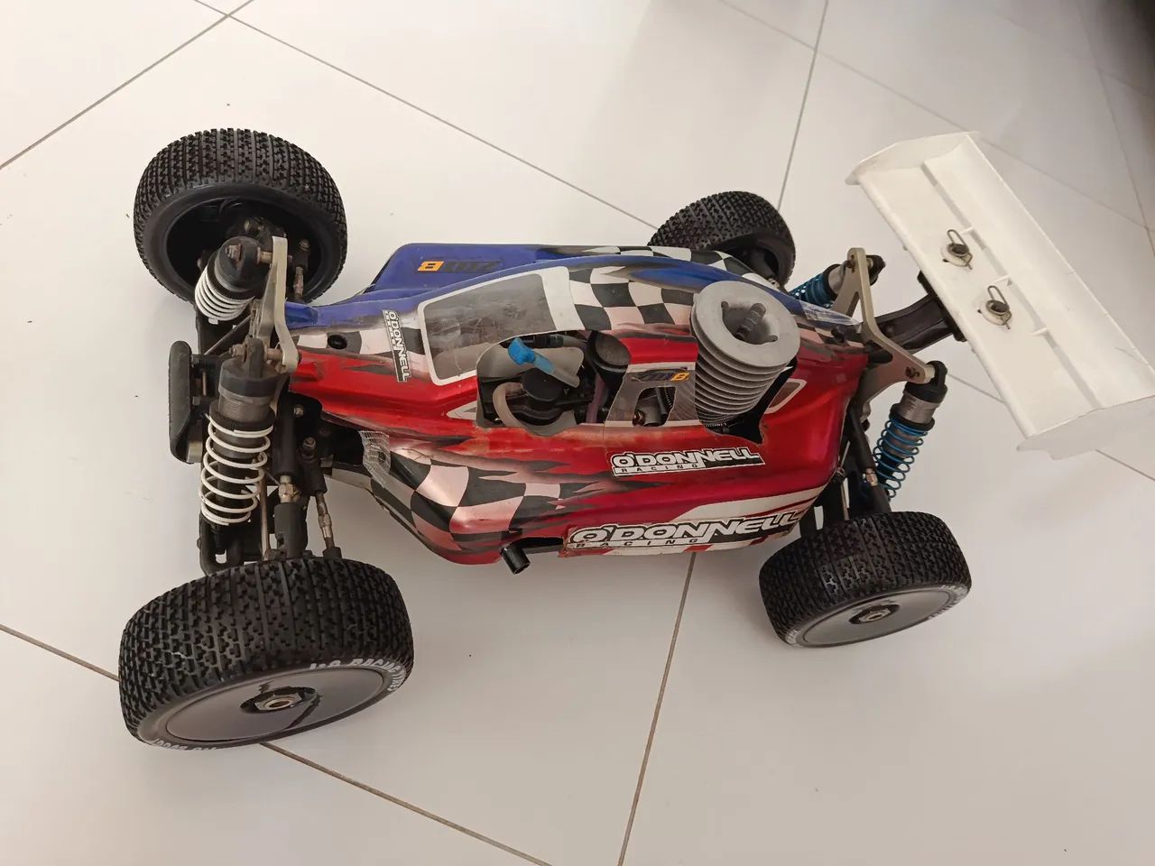 Automodelismo buggy pro 1/8 odonnel motor glow 21
