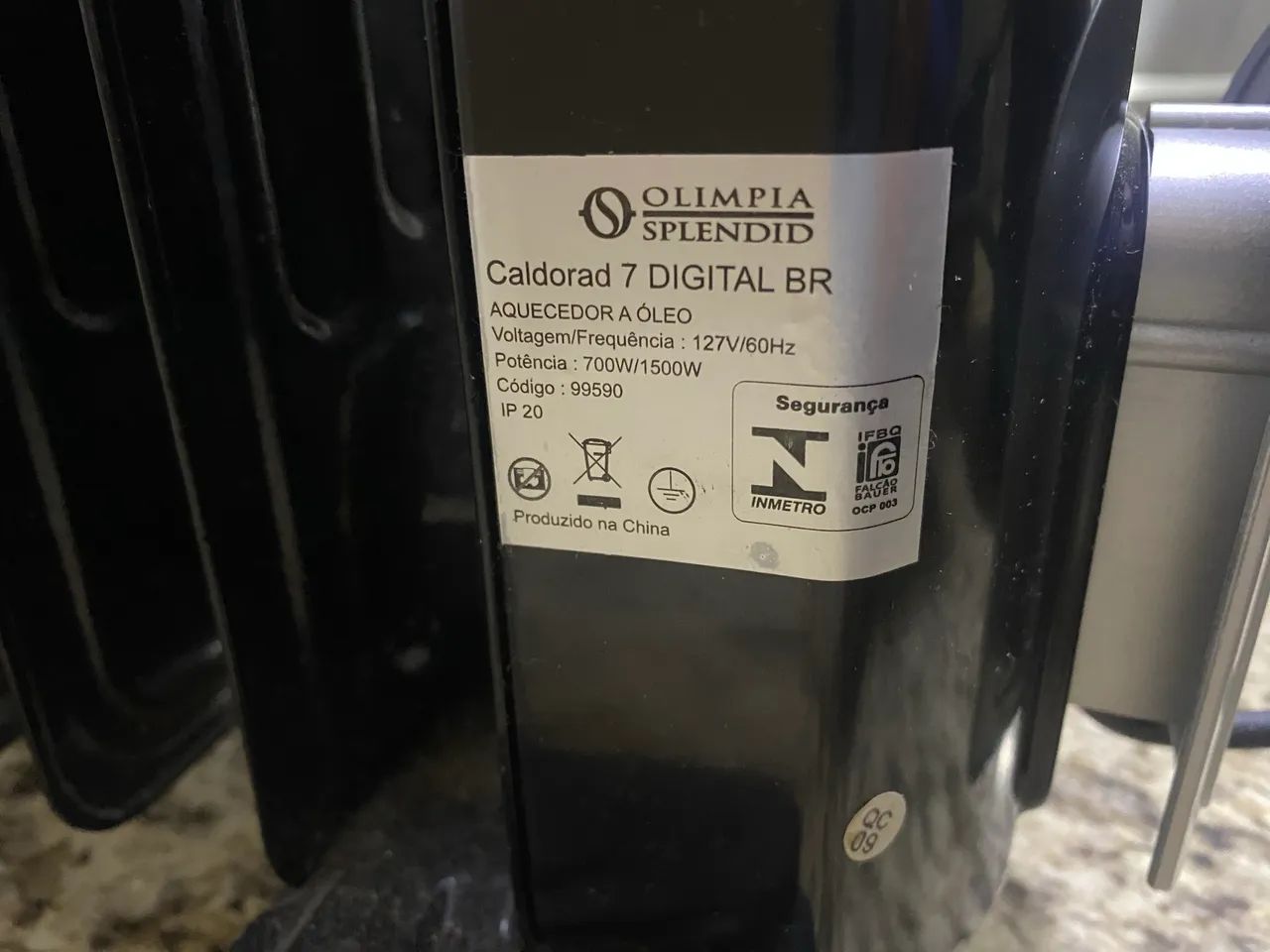 Aquecedor a óleo elétrico digital Olimpia Splendid  - Foto 2