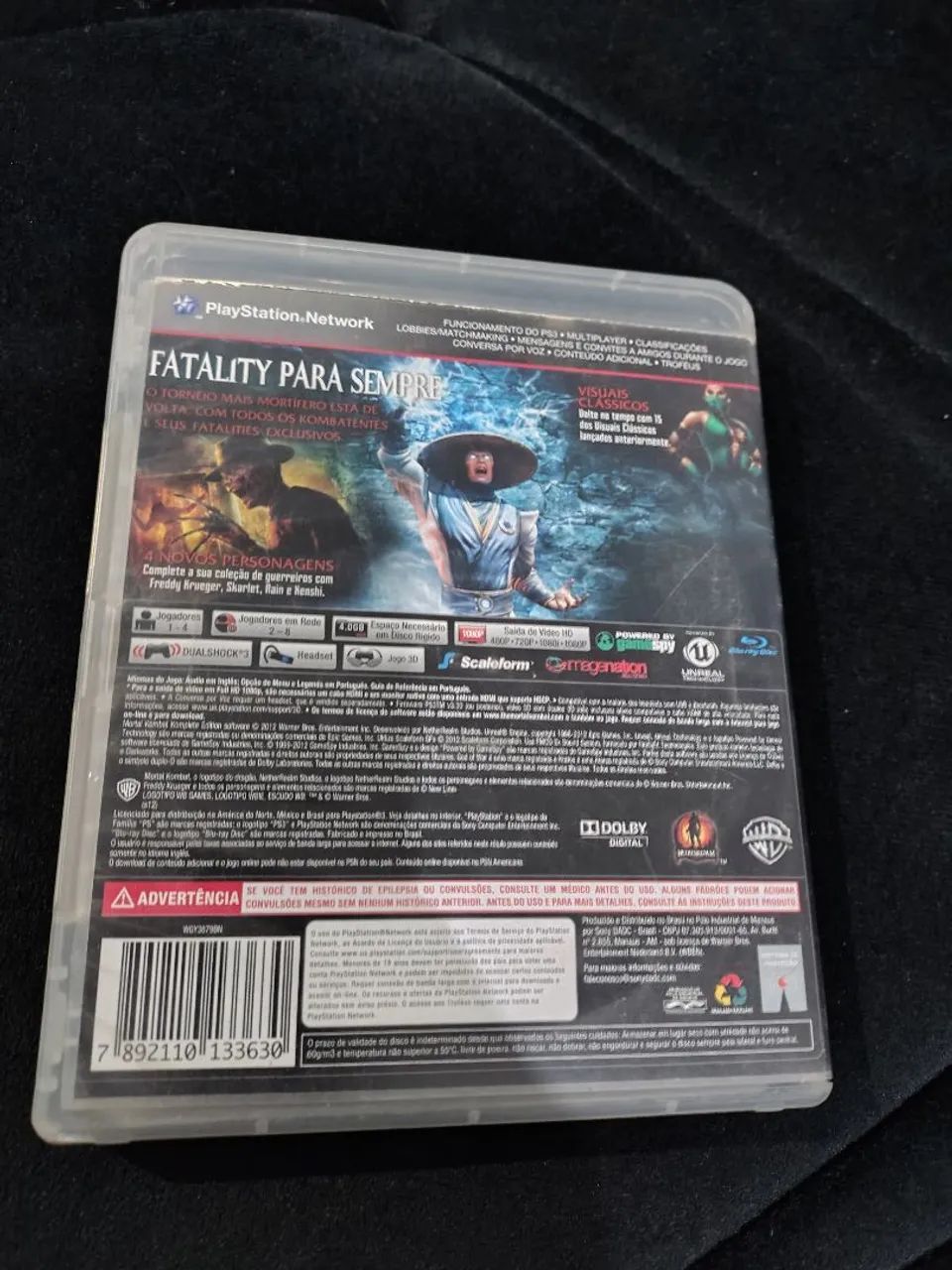 Jogo mortal Kombat Ps3 com manual   - Foto 2