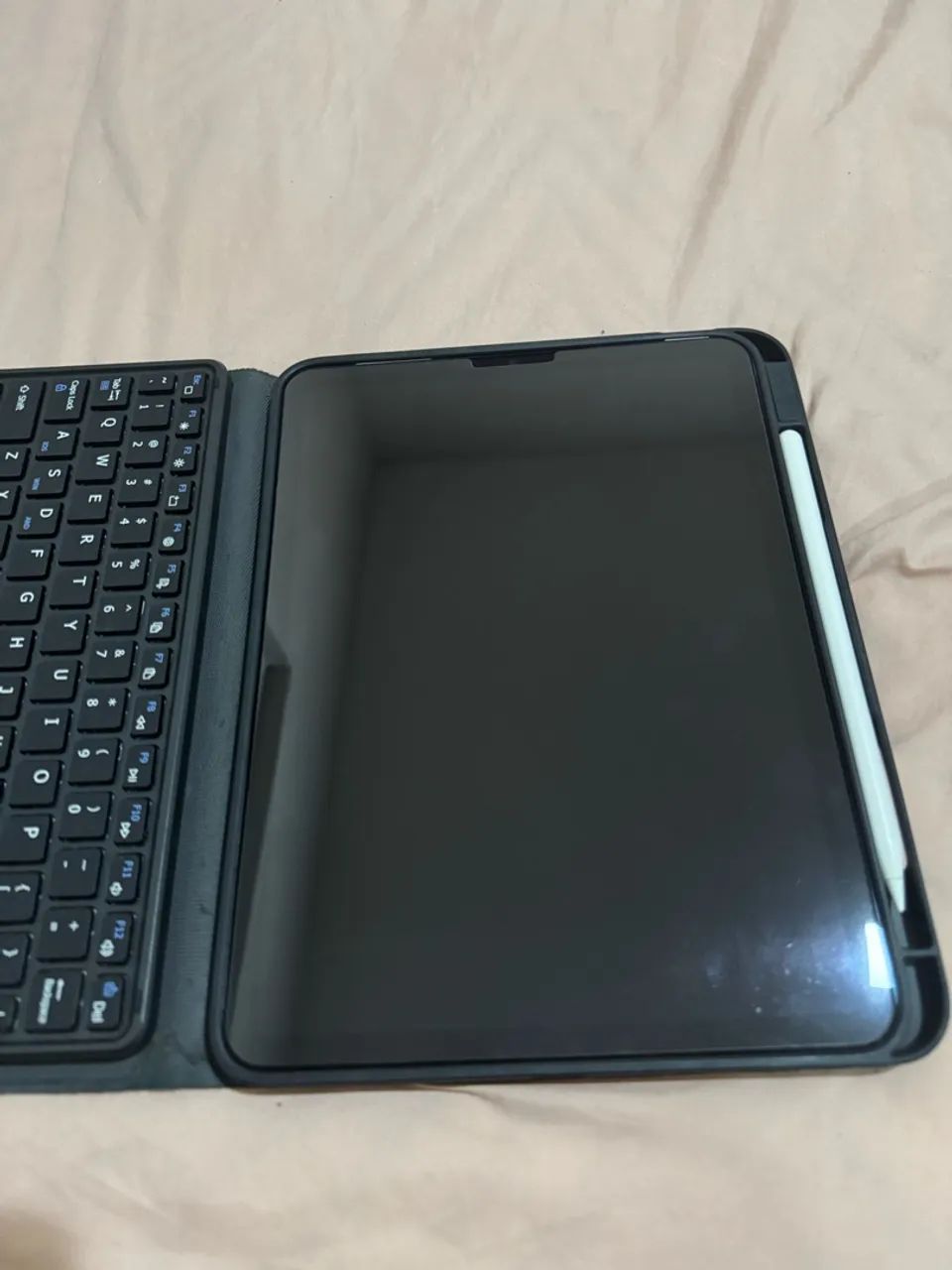 IPad Air 5, azul, 64G, caneta Baseus, teclado e capa - Foto 5