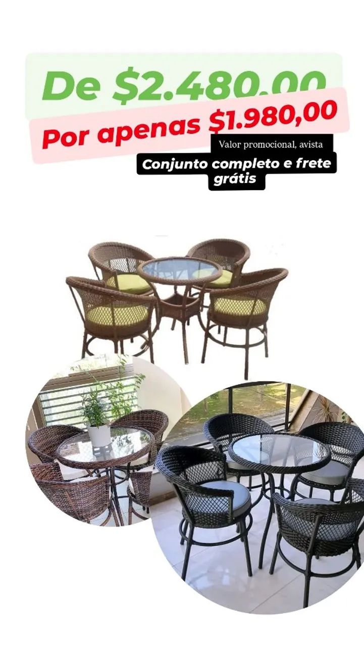 Conjunto de mesa 