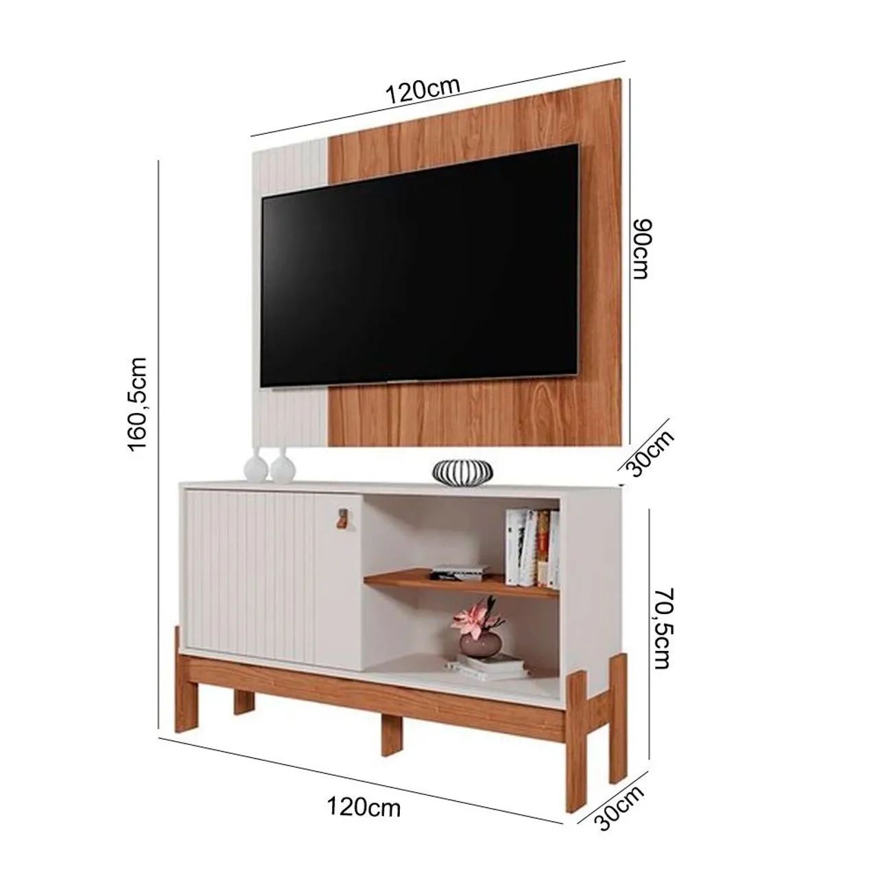 RACK C/ PAINEL MOBLER 120CM  - Foto 4