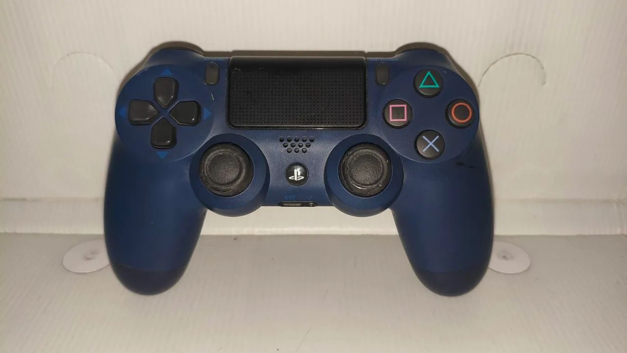 CONTROLE PS4 AZUL FUNCIONANDO 
