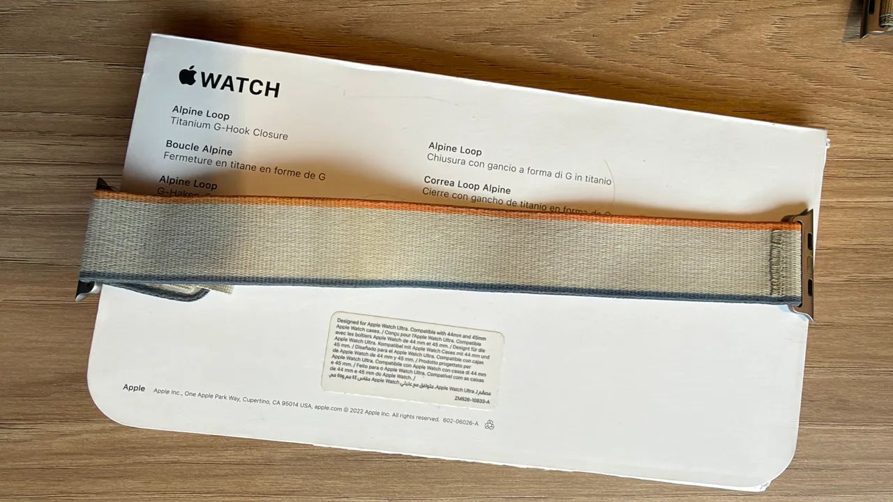 Pulseira Apple Watch Ultra trail loop orange blue  - Foto 2