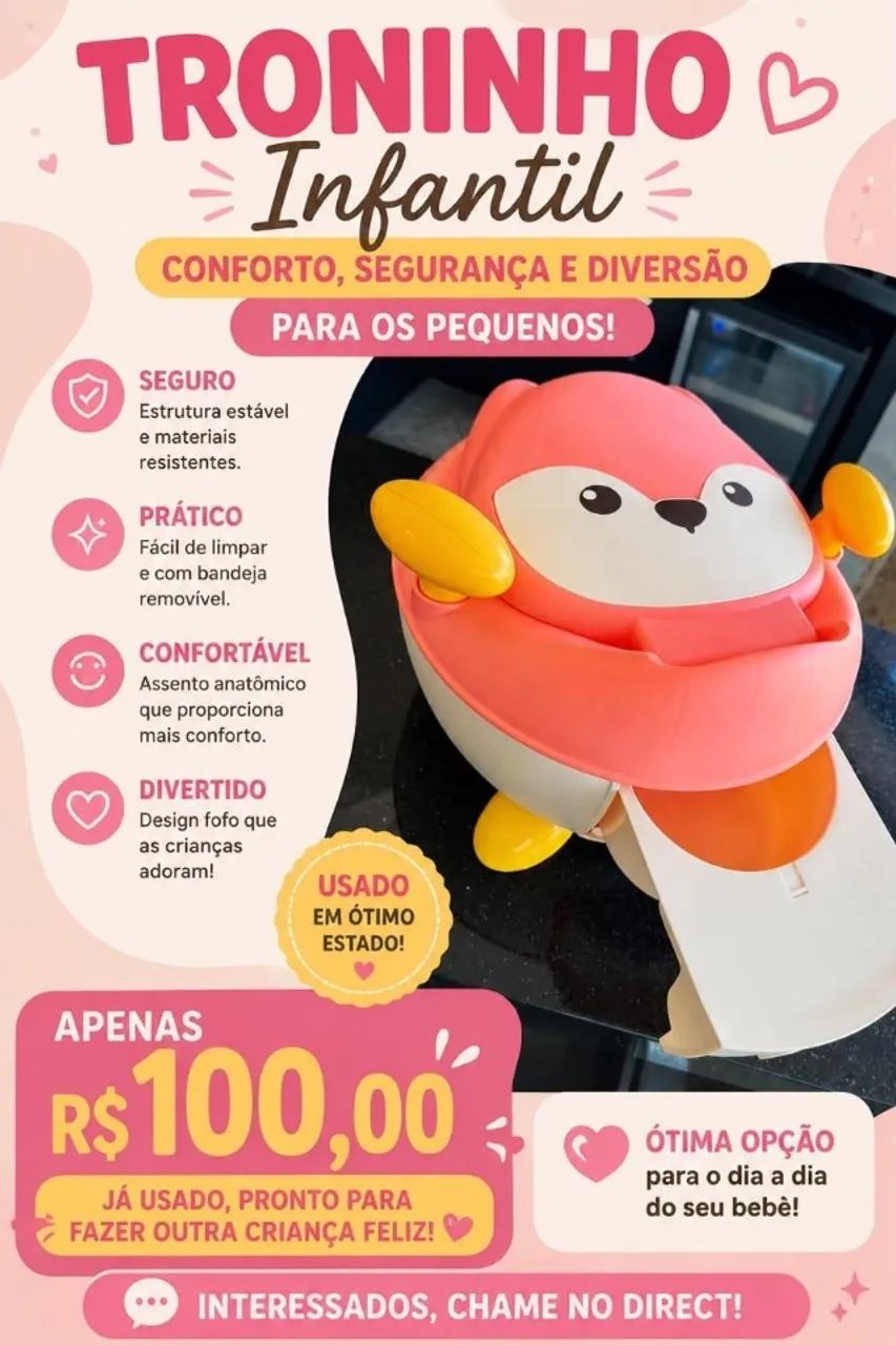 Troninho Fox Potty Safety 1st Pink - Foto 3