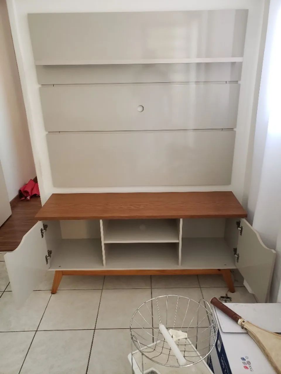 Rack Prisma 1.4, com 02 portas e duas prateleiras- para TV até 46 polegadas - Foto 5
