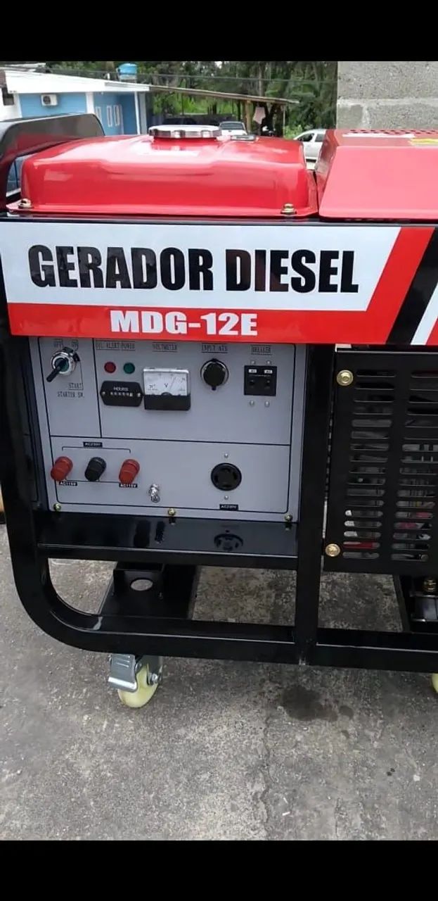 Gerador de Energia Diesel Motomil MDG-12E 12 KVA Monofásico 110/220V - Foto 4