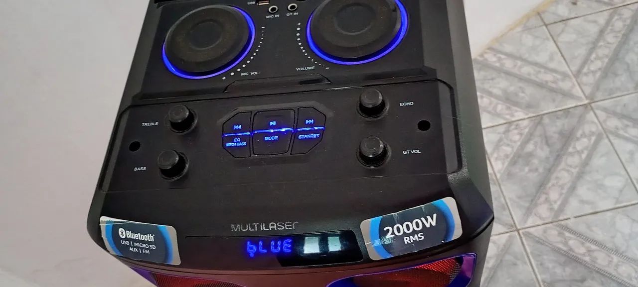 Caixa Multilaser sp343 2000w otima tem conversa - Foto 3