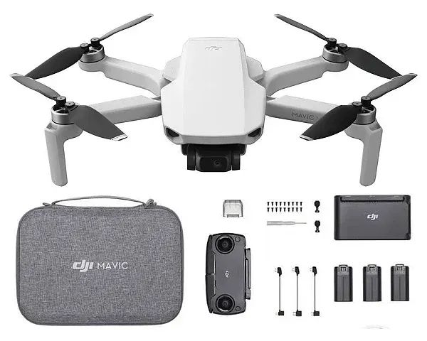 Mini Drone Dji Mavic Mini Fly More Combo Com Câmera 2.7k Light Gray (Usado)