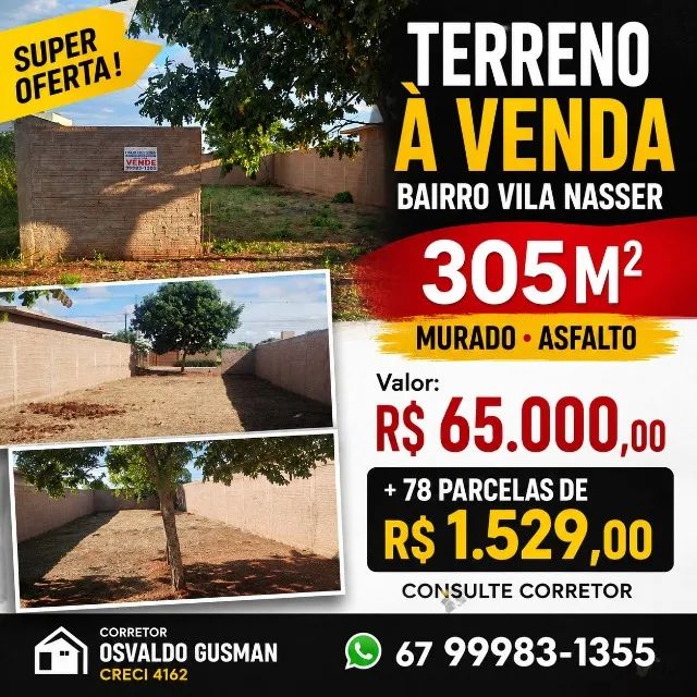 TERRENO BEM LOCALIZADO E PREÇO BAIXO