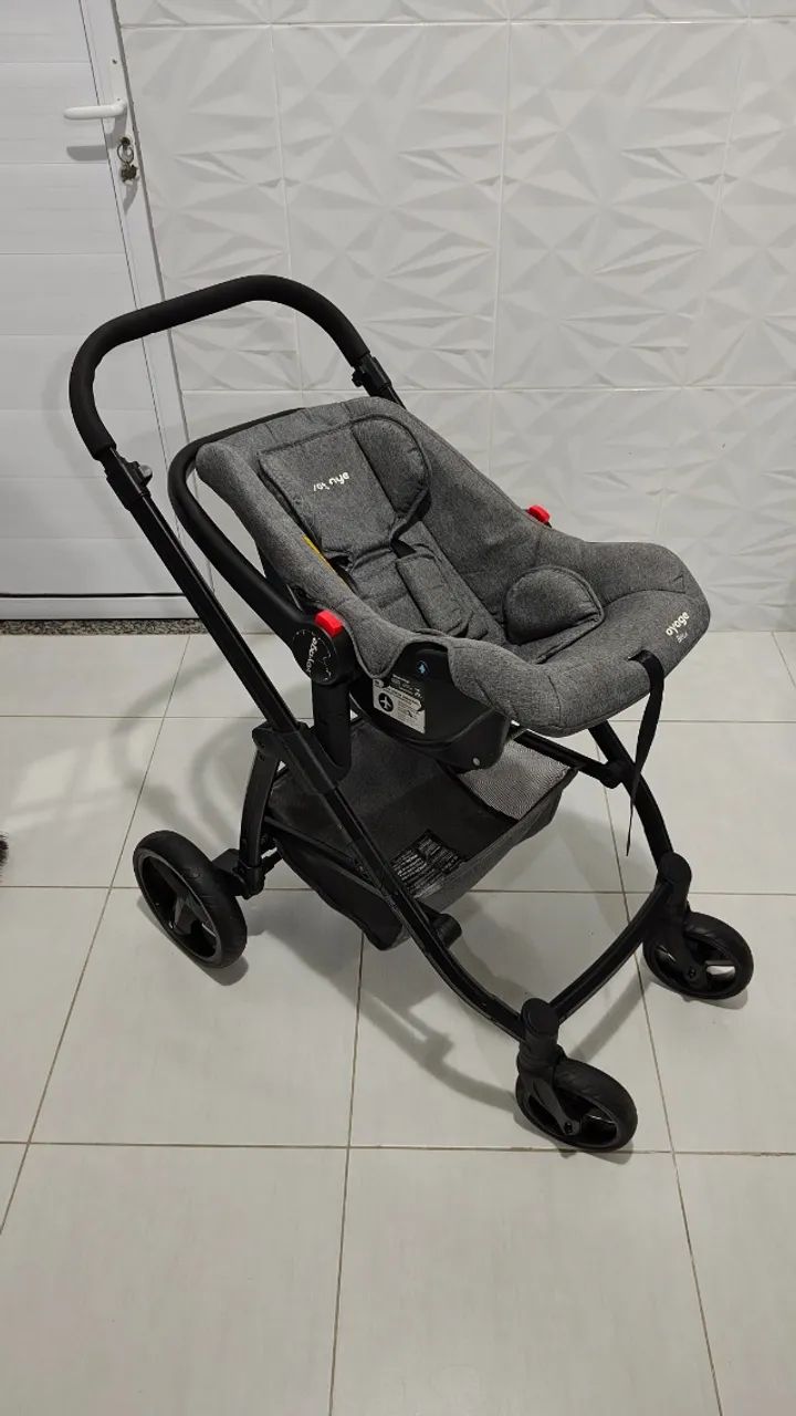 Carrinho de bebê + bebê conforto + Moisés - Foto 3