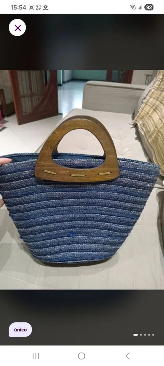 Bolsa de palha praia