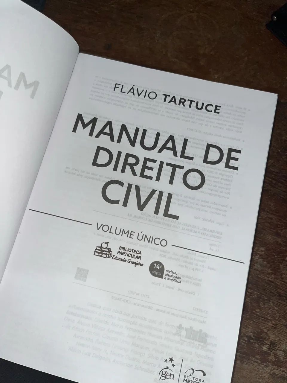 Livro de Direito/ Manual de Direito Civil de Flávio Tartuce 2024 - Foto 2