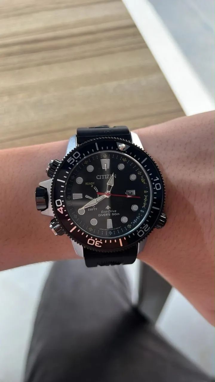 CITIZEN Eco-Drive Diver's ブラック Citizen Ecodrive Promaster Black - Acessórios - Jardim Novo Mundo