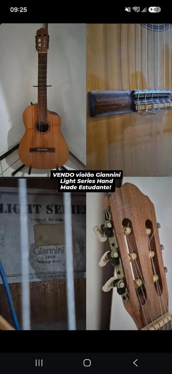 Violão Giannini Light Series Hand Made Estudante