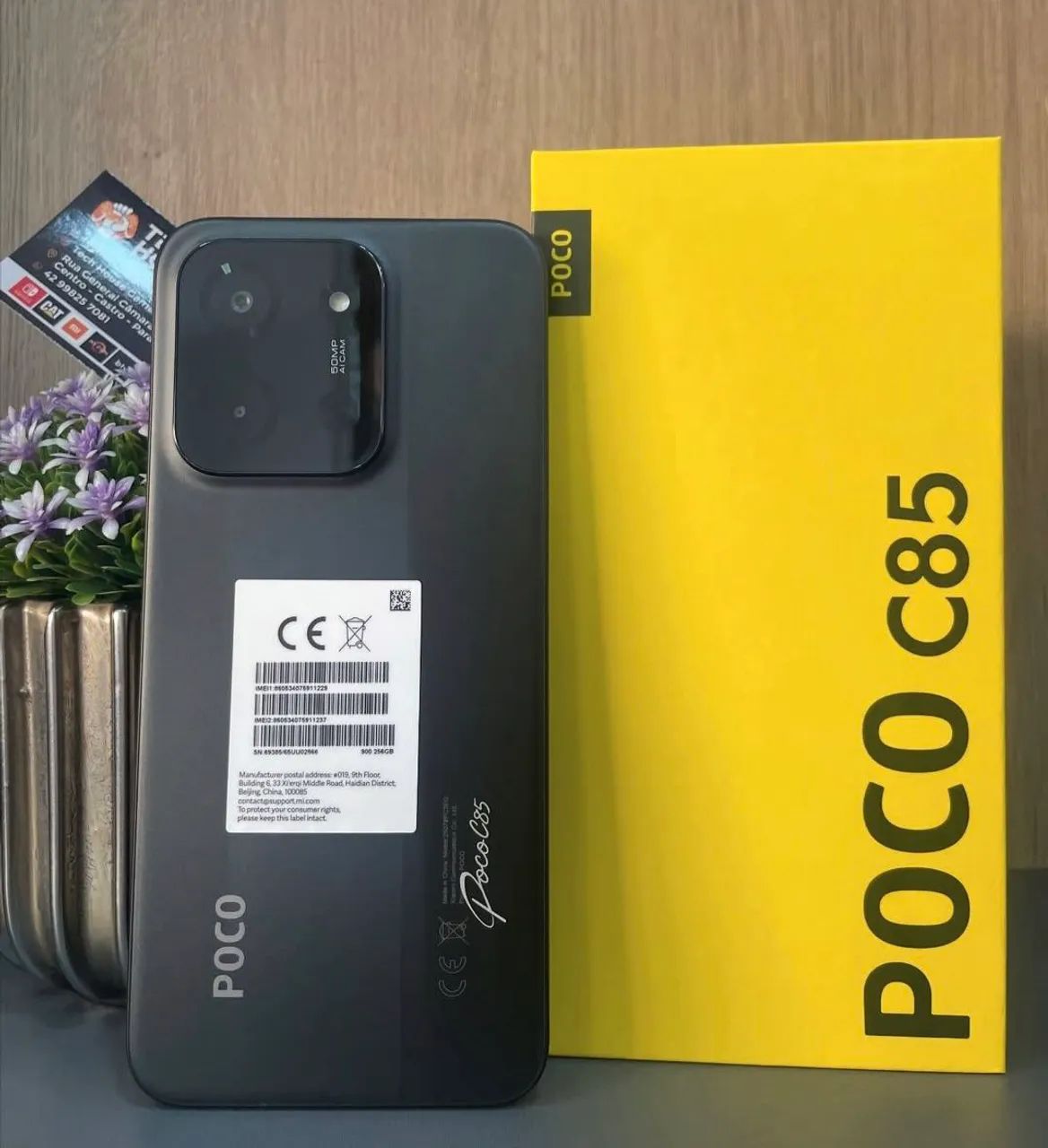 POCO C85 4G 8RAM 256GB PRETO NOVOS