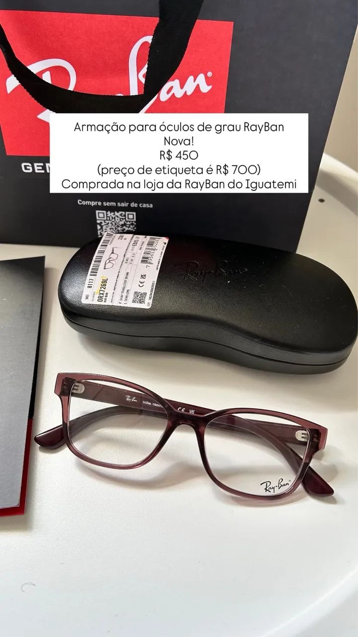 Armação de grau RayBan 