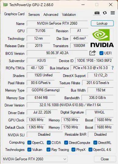 PLACA DE VIDEO RTX 2060 6GB - Foto 2